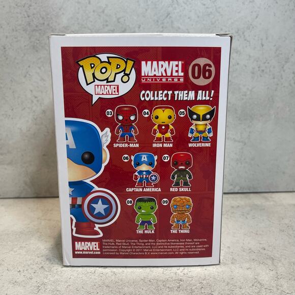 Funko Pop! Captain America 06 2011 Pre-Owned - Good in box - Picture 5 of 7